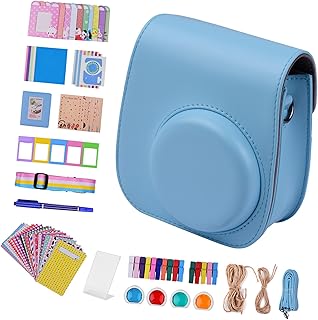 Kit d'accessoires pour appareil photo instantané, kit d'accessoires pour appareil photo instantané 12 en 1 compatible avec fujifilm instax mini 11, comprenant un sac pour appareil photo/une dragonne pour appareil photo/un album photo/des clips/un cadre photo/une ficelle de suspension. DIAYTAR COTE D'IVOIRE est une plateforme de commerce en ligne qui permet aux utilisateurs de découvrir et d'acheter des produits de qualité à des prix compétitifs. Elle est devenue la première boutique en ligne en Cote d'Ivoire en proposant une expérience d'achat simplifiée et sécurisée. Les clients peuvent également profiter de promotions et de réductions régulières.