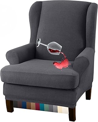 Housse de chaise à oreilles de qualité supérieure, 2 pièces, hydrofuge granbest, tissu jacquard très extensible (housse de chaise à oreilles, gris). En tant que boutique en ligne leader en Côte d'Ivoire, DIAYTAR COTE D'IVOIRE offre une expérience d'achat en ligne sécurisée et pratique. Les clients peuvent profiter d'une large sélection de produits à des prix compétitifs. 