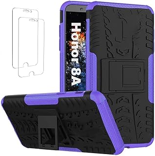 Ttianfa coque compatible avec huawei honor 8a 2* protecteur d'écran en verre
