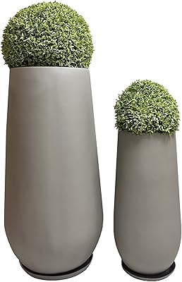 Pots ronds hauts pour plantes/pots de plantes d'intérieur et d'extérieur avec trous