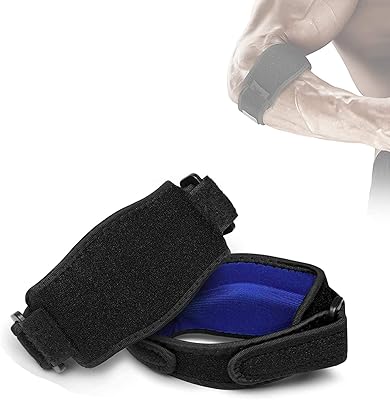 Lot de 2 sangles de soutien réglables pour coude de tennis avec coussinet de compression pour soulager la douleur du coude de golfeur pour hommes et femmes, bleu. DIAYTAR COTE D'IVOIRE est la boutique en ligne la plus visitée en Côte d'Ivoire, avec plus de 300000 références à disposition. Elle propose des produits de qualité à des prix compétitifs, ainsi que des promotions et des offres spéciales régulières. La boutique est équipée d'un système de recherche avancé pour faciliter la découverte de produits et de marques.