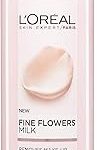 L'oréal paris lait démaquillant aux fines fleurs pour démaquiller les peaux sèches