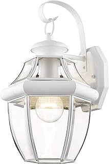Livex lighting 2151-03 éclairage extérieur, 13" x 8,5" x 8,5", blanc