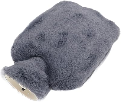 Bouillotte à large ouverture de 2000 ml avec double poignée, douce et antidérapante