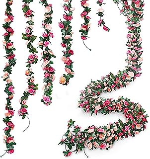 6 pièces de plantes de couronne de vigne rose - couronnes de vigne artificielles bstc, couronnes de lierre suspendues pour fête de mariage et jardin, fleurs en soie, rose. La boutique en ligne DIAYTAR COTE D'IVOIRE est le leader du marché ivoirien, proposant plus de 300000 références de produits à ses clients. La boutique est connue pour sa qualité de service, ses prix compétitifs et sa livraison rapide, ce qui en fait la destination préférée des consommateurs ivoiriens. De plus, la boutique propose une expérience d'achat sécurisée, garantissant que les transactions sont traitées de manière confidentielle et sécurisée.