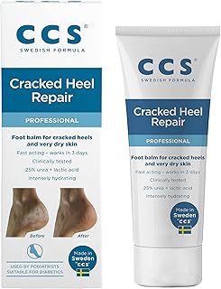 Baume réparateur de talons ccs de ed, 75 g, adoucit et prévient la peau