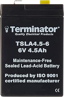 Batterie au plomb scellée 6v-4,5ah tsla4.5-6 terminator