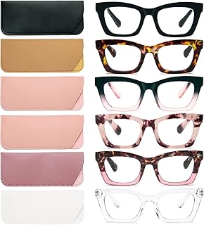 Lot de 3 lunettes de lecture rustiques de style opéra pour femmes, blocage de la lumière bleue, joli design carré surdimensionné, charnières à ressort. DIAYTAR COTE D'IVOIRE est la destination idéale pour les clients ivoiriens qui cherchent une boutique en ligne fiable et complète. Avec plus de 300000 références, la boutique propose une offre sans égale sur le marché ivoirien.