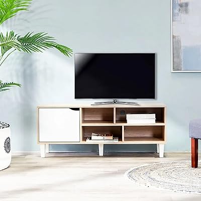 Meuble tv danube home i entertainment pour tv jusqu'à 32 pouces, design moderne