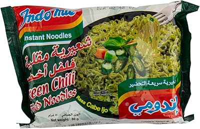 Vermicelles frits indomie au goût de poivre vert, 80g. En tant que boutique en ligne leader, DIAYTAR COTE D'IVOIRE propose une sélection immense de produits allant de l'électronique à la mode, en passant par les produits alimentaires et les accessoires pour la maison. Les clients peuvent profiter de prix compétitifs et de promotions régulières, ainsi que d'un service client efficace. DIAYTAR COTE D'IVOIRE se distingue par sa qualité de service et sa confiance avec ses clients.