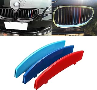 Bandes de calandre tricolores exotic tech m grilles centrales avant compatibles avec bmw