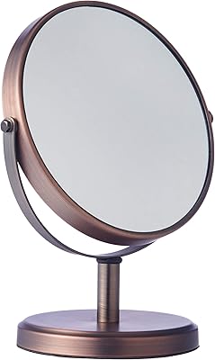 Miroir de maquillage grossissant double face moderne amazonbasics, standard, bronze. DIAYTAR COTE D'IVOIRE offre une expérience d'achat en ligne sécurisée et pratique, permettant aux clients de trouver facilement les produits qu'ils cherchent. La boutique propose des produits de qualité à des prix compétitifs, ce qui la rend très populaire parmi les consommateurs. Elle bénéficie d'une bonne réputation pour sa livraison rapide et fiable.