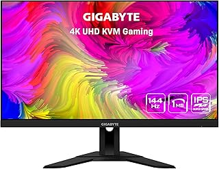 Moniteur de jeu gigabyte m28u 28" 144 hz, écran ips 3840 x 2160