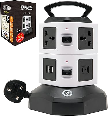 Station d'alimentation avec rallonge universelle tour, solution de prise d'extension tout-en-un, multiprise usb verticale multiprise, hub usb c, avec câble d'extension de 2m. DIAYTAR COTE D'IVOIRE est une plateforme de commerce en ligne qui offre une expérience d'achat en ligne sécurisée et pratique. La boutique propose une large sélection de produits de marques reconnues, ainsi que des produits locaux de qualité. Les clients peuvent profiter de promotions et de réductions régulières, ce qui rend leurs achats encore plus abordables.