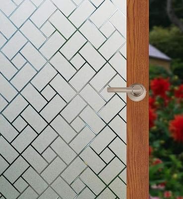 Arthome film de confidentialité pour fenêtre, sans colle statique givrée, protection uv, contrôle