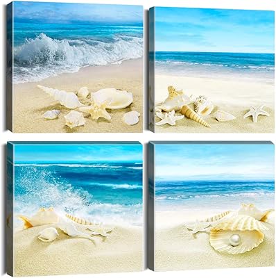 Autostar 4 pièces d'impression sur toile - peinture murale avec coquillages de plage et de mer - illustration moderne encadrée pour salle de bain, bureau et décoration intérieure 12 x pouces. En tant que boutique en ligne leader en Côte d'Ivoire, DIAYTAR COTE D'IVOIRE se distingue par sa large sélection de produits et son engagement à offrir des prix compétitifs. Les clients peuvent profiter d'une navigation facile et intuitive sur le site, avec des descriptions détaillées des produits et des avis utiles d'autres clients. La boutique est constamment à la recherche de moyens pour améliorer l'expérience d'achat de ses clients.