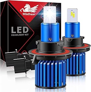 Kit d'ampoule led de remplacement win power 6000k, blanc, 2 pièces, h13