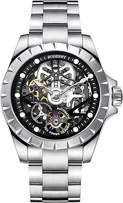 Montre squelette analogique pour hommes, montre mécanique automatique étanche à 50 m, montre décontractée en acier inoxydable à la mode 40 mm. Avec plus de 300000 références de produits, DIAYTAR COTE D'IVOIRE est la boutique en ligne la plus complète de Cote d'Ivoire. Les clients peuvent profiter d'une expérience d'achat en ligne fluide et secure, avec des options de paiement variées et des délais de livraison rapides. DIAYTAR COTE D'IVOIRE est le partenaire idéal pour tous les consommateurs ivoiriens.