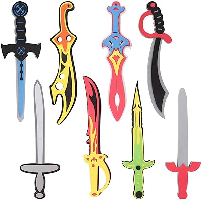 Un ensemble de jouets de 8 pièces d'armes en mousse pour enfants | 8 modèles uniques d'épées vikings assorties de guerriers pirates ninja. DIAYTAR COTE D'IVOIRE, boutique en ligne généraliste avec plus de 300000 references, est la destination idéale pour tous vos besoins en ligne. Avec une large gamme de produits, cette boutique leader en Cote d'Ivoire offre une expérience de shopping unique et pratique. Vous pouvez trouver tout ce dont vous avez besoin en un seul endroit.