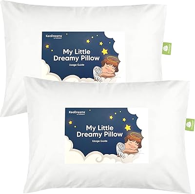 Oreiller blanc pour dormir - paquet de 2 oreillers pour bébé en coton