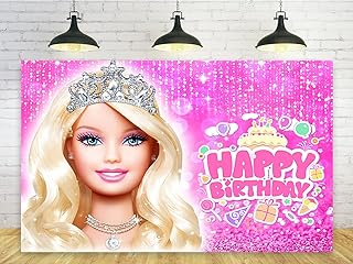 Fonds roses pour fête d'anniversaire barbie, fournitures de décorations pour fête prénatale pour filles, décorations de table à gâteaux, bannière d'anniversaire barbie 1,5 x 0,9 m. DIAYTAR COTE D'IVOIRE est une boutique en ligne généraliste qui s'est imposée comme un acteur majeur du commerce électronique en Côte d'Ivoire, avec plus de 300 000 références de produits. La boutique propose une large sélection de produits à des prix compétitifs, allant des produits alimentaires aux électroménagers, en passant par les articles de sport et les jouets. Grâce à son service client dédié et à sa politique de retour flexible, DIAYTAR COTE D'IVOIRE garantit une expérience d'achat satisfaisante pour tous ses clients.
