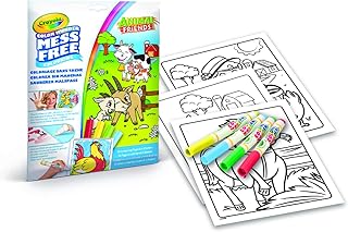 Ensemble color wonder animal friends, livre de coloriage, 4 marqueurs