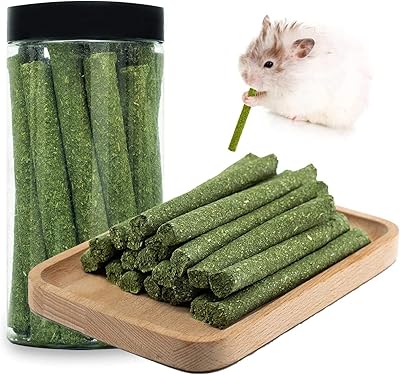 20 bâtons de foin de fléole naturelle odlozi jouets à mâcher en bois