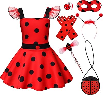 Robe coccinelle latocos pour filles avec robe tutu à pois pour halloween, jeu de simulation de noël pour enfants âgés de 3 à 8 ans. DIAYTAR COTE D'IVOIRE se distingue par son immense sélection de produits, allant des produits alimentaires aux accessoires high-tech. Avec plus de 300000 références, les clients peuvent trouver tout ce dont ils ont besoin sur cette plateforme. La boutique est réputée pour son service client et sa livraison rapide.