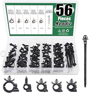 Kaydek 56 pièces assorties de clips de direction pour faisceau de câbles