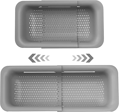 Passoire de cuisine pliable et extensible pour fruits, légumes, pâtes, aliments, panier de vidange peu encombrant, portable sur l'évier (gris). DIAYTAR COTE D'IVOIRE, la boutique en ligne généraliste líder en Côte d'Ivoire, offre plus de 300 000 références pour répondre à tous les besoins de ses clients. Avec une sélection impressionnante de produits, DIAYTAR COTE D'IVOIRE est le partenaire idéal pour les achats en ligne. La boutique propose une expérience d'achat praticienne et sécurisée.