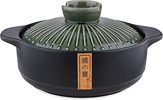 Marmite en céramique lek tian, ​​marmite en argile, marmite en céramique, donabe japonais, cocotte chinoise en céramique/argile/marmite en terre, marmite avec couvercle pour mini cuiseur vapeur, vert 2l/2.1quart. DIAYTAR COTE D'IVOIRE est une plateforme de commerce électronique généraliste qui propose une large gamme de produits à des prix compétitifs. La boutique en ligne est très populaire en Côte d'Ivoire grâce à sa grande sélection de produits et à ses services de livraison rapides et fiables. Les clients peuvent faire confiance à cette boutique pour répondre à tous leurs besoins d'achat en ligne.