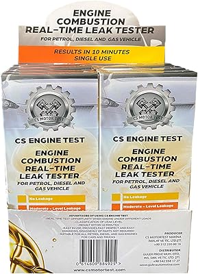Scellant moteur cs en temps réel - fuite de co2 - joint de culasse - test en conduite - gaz diesel - kit de test de joint de culasse moteur sous charge - 10 pièces dans une boîte spéciale. Avec plus de 300 000 références disponibles, DIAYTAR COTE D'IVOIRE répond aux besoins de tous les clients, qu'ils soient à la recherche de produits pour la maison, pour les loisirs ou pour les affaires. La boutique en ligne mise sur la qualité des produits et des services, avec des partenariats avec des fournisseurs de confiance pour assurer des produits authentiques et de haute qualité. Cela contribue à renforcer la loyauté des clients.