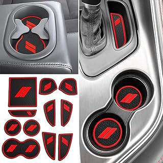 Tapis anti-poussière ofo pour accessoires dodge challenger 2015-2021, porte-gobelet intérieur personnalisé, console centrale