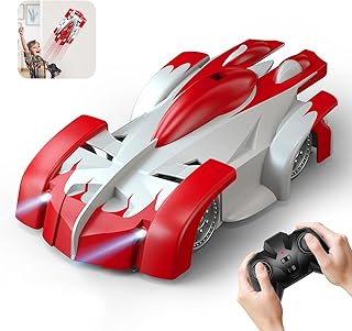 Voiture d'escalade murale télécommandée jelly play, rotation à 360 degrés, rechargeable avec phare