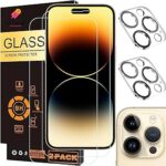Protecteur d'écran us robuste à couverture complète pour iphone 14 pro 61 pouces