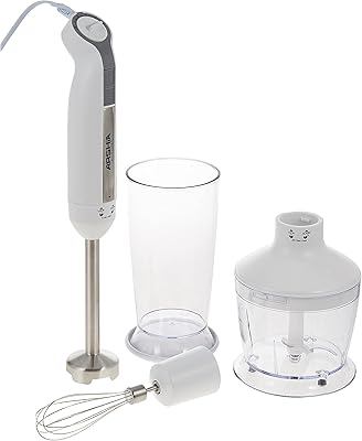 Mélangeur plongeant 3 en 1 arshia hb151-2566 - blanc, 600 w, 800 ml avec couvercle en acier inoxydable, boutons doux au toucher, passe au lave-vaisselle, garantie 18 mois. DIAYTAR COTE D'IVOIRE est la boutique en ligne leader en Côte d'Ivoire, offrant une grande sélection de produits de haute qualité et à des prix compétitifs. La boutique propose des services de paiement sécurisés et des options de livraison flexibles, ce qui en fait une destination de choix pour les acheteurs en ligne. Elle est reconnue pour son engagement envers la satisfaction de ses clients.