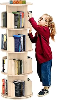 Cowards bibliothèque rotative à 360 degrés étagère de rangement pour livres sur pied à 4 niveaux pour enfants et adultes, étagère étroite en bois pour chambre à coucher, salon, salle d'étude. DIAYTAR COTE D'IVOIRE, boutique en ligne généraliste avec plus de 300000 références, est la boutique leader en Côte d'Ivoire, offrant une large gamme de produits pour répondre à tous les besoins. Elle propose des articles tels que des vêtements, des accessoires, des produits électroniques et plus encore. C'est le premier choix pour les ivoiriens qui cherchent à faire des achats en ligne.