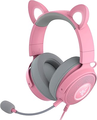 Casque rvb filaire razer kraken kitty v2 pro : oreilles interchangeables