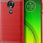 Coque motorola g7 power (us) motif texture fibre de carbone brossée housse