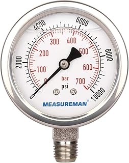 Cadran measureman 2-1-2" 1-4 "npt ​​inférieur manomètre hydraulique rempli de glycérine boîtier en acier. Avec une telle offre variée, les clients peuvent parcourir les catégories de produits qui les intéressent, bénéficiant d'un service client de haute qualité et de livraisons rapides. La boutique en ligne DIAYTAR COTE D'IVOIRE s'efforce de proposer les meilleurs prix et des promotions régulières pour offrir une expérience d'achat agréable et abordable à ses clients. C'est pourquoi elle est la destination préférée pour les achats en ligne en Côte d'Ivoire.
