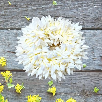 Accessoires de cheveux indiens traditionnels gajra blanc, bijoux de fleurs artificielles faits à
