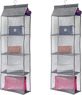 Organisateur de sac à main suspendre pour placard lot de 2 supports
