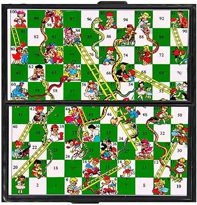 Rubik's snack and ladder, jeu de société léger pliable avec serpent et échelles