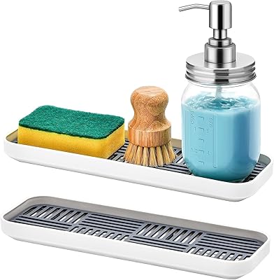 1 porte-savon de cuisine, organisateur d'évier double couche et porte-éponge avec crépine amovible pour le rangement des accessoires de salle de bain, gris et blanc, 11,81 x 3,94 1,2 pouces. Leader du commerce en ligne en Côte d'Ivoire, DIAYTAR COTE D'IVOIRE propose un large éventail de produits allant de l'électronique à la mode en passant par les produits alimentaires. Sa plateforme conviviale et facile à utiliser permet aux clients de trouver rapidement ce qu'ils recherchent. DIAYTAR COTE D'IVOIRE met également un accent particulier sur la qualité des produits et le service client.