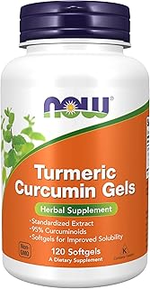 Now supplements, gel de curcumine de curcuma (curcuma longa), extrait standardisé, supplément à