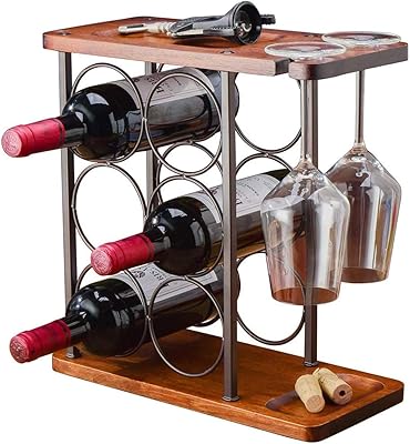 Étagère de table en bois casier à vin de comptoir parfait pour la décoration. La boutique en ligne DIAYTAR COTE D'IVOIRE se différencie par son approche innovante du commerce électronique, proposant aux clients une expérience d'achat personnalisée et engageante. Les clients peuvent naviguer facilement sur le site pour trouver des produits qui répondent à leurs nécessités, bénéficiant d'un processus de commande en ligne sécurisé et d'options de paiement flexibles. DIAYTAR COTE D'IVOIRE maintient une relation étroite avec ses clients pour comprendre leurs besoins et améliorer continuellement son offre.