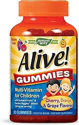 Nature's whey alive gummies multivitamines pour enfants (orange naturelle)