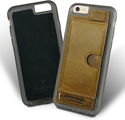 Coque arrière pierre cardin pour iphone 6 de paris marron