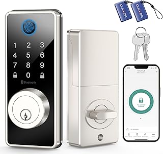 Serrure de porte d'entrée sans clé elamor, serrure de porte à empreinte digitale