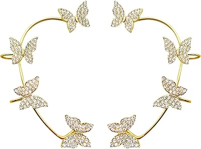 Boucles d'oreilles papillon brillantes pour femmes, motif papillon en zircon, boucles d'oreilles non percées pour filles, or, 1. DIAYTAR COTE D'IVOIRE est une boutique en ligne généraliste qui propose plus de 300000 références de produits. Elle est leader en Cote d'Ivoire et offre une grande variété de produits pour répondre aux besoins de ses clients.